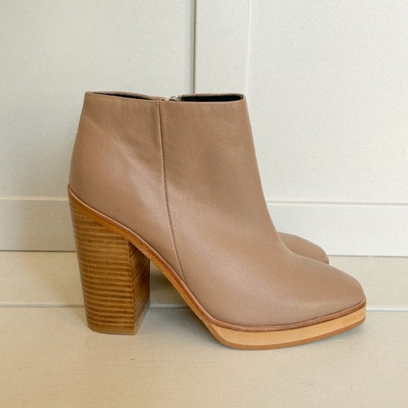 Sol Sana Taupe Ankle Booties - Picture 3 of 6